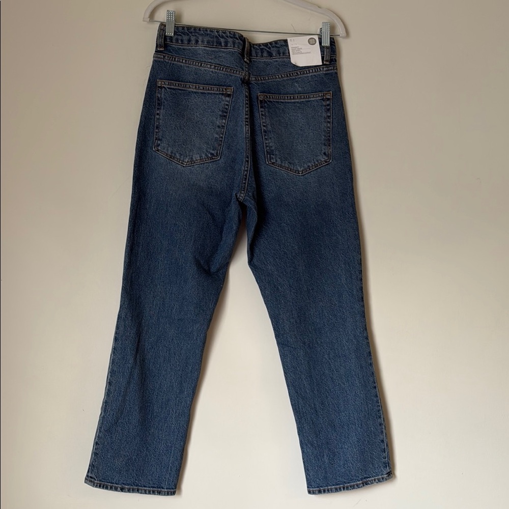 H&M Blue Straight-Leg Distressed Jeans - Picture 7 of 7